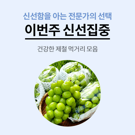 신선함을 아는 전문가의 선택 이번주 신선집중 건강한 제철 먹거리 모음 